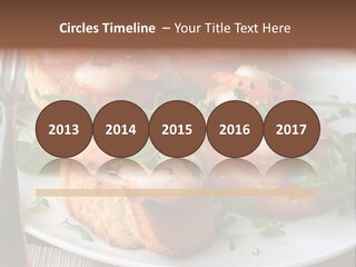 Seafood King Prawns Ready To Eat PowerPoint Template