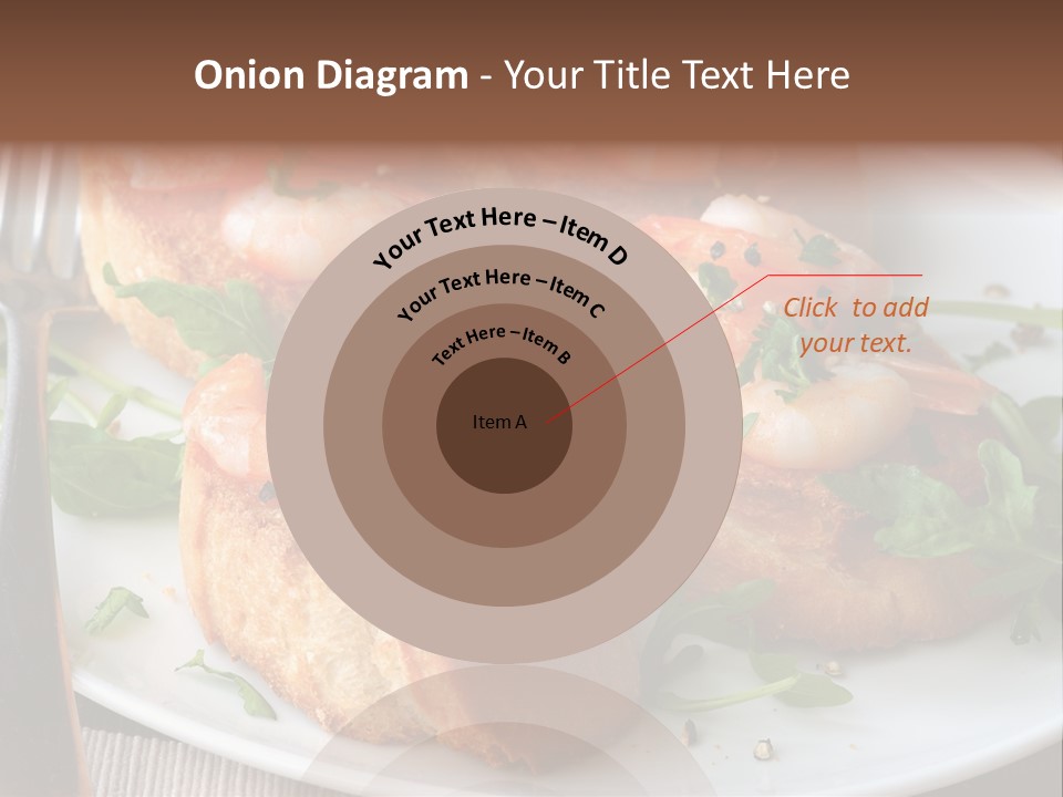 Seafood King Prawns Ready To Eat PowerPoint Template