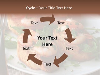 Seafood King Prawns Ready To Eat PowerPoint Template