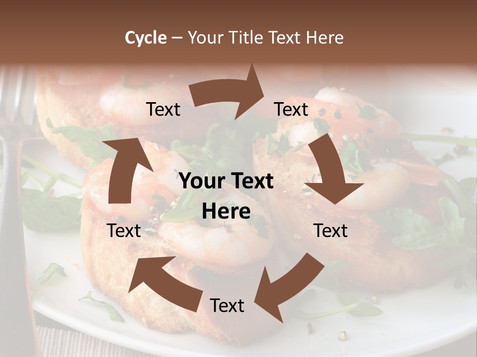 Seafood King Prawns Ready To Eat PowerPoint Template