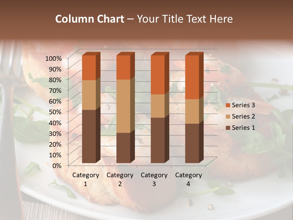 Seafood King Prawns Ready To Eat PowerPoint Template