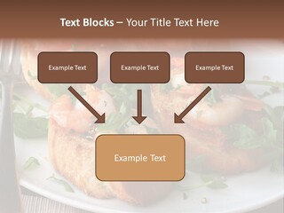 Seafood King Prawns Ready To Eat PowerPoint Template