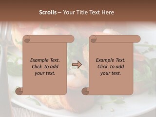 Seafood King Prawns Ready To Eat PowerPoint Template