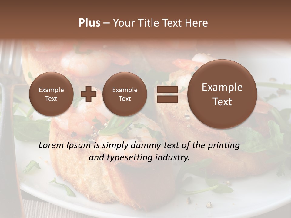 Seafood King Prawns Ready To Eat PowerPoint Template