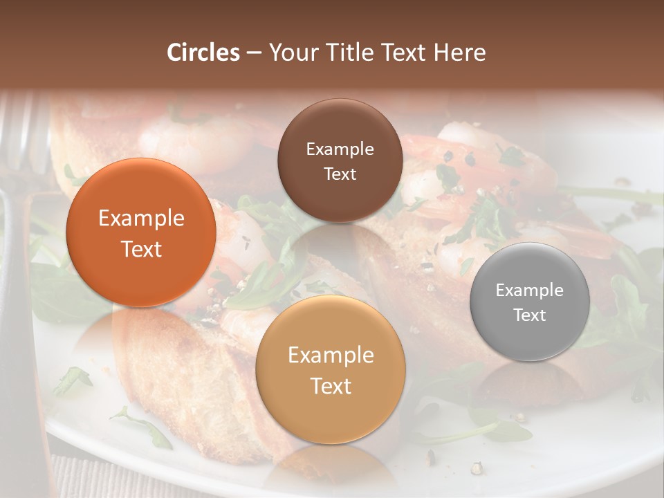 Seafood King Prawns Ready To Eat PowerPoint Template