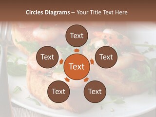 Seafood King Prawns Ready To Eat PowerPoint Template