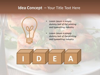 Seafood King Prawns Ready To Eat PowerPoint Template