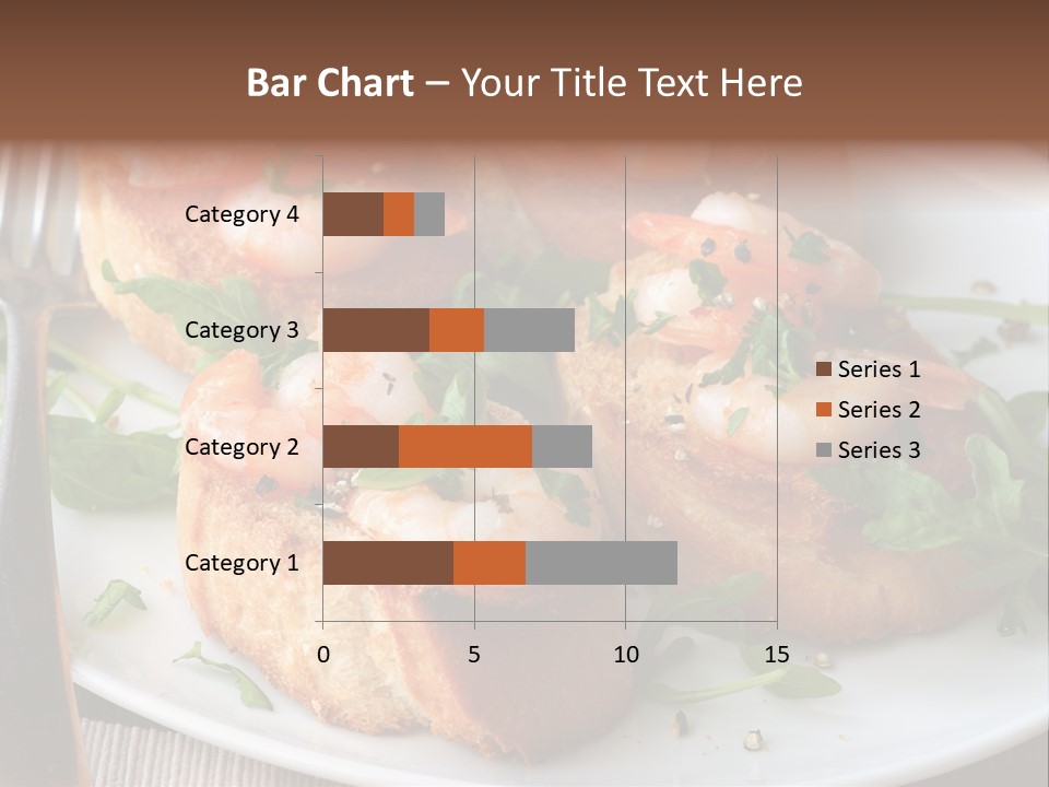 Seafood King Prawns Ready To Eat PowerPoint Template