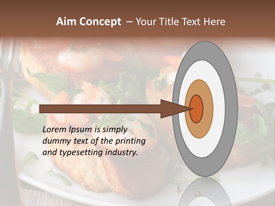 Seafood King Prawns Ready To Eat PowerPoint Template