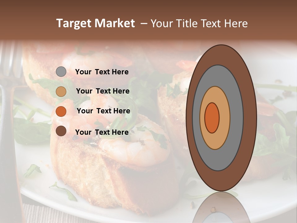 Seafood King Prawns Ready To Eat PowerPoint Template