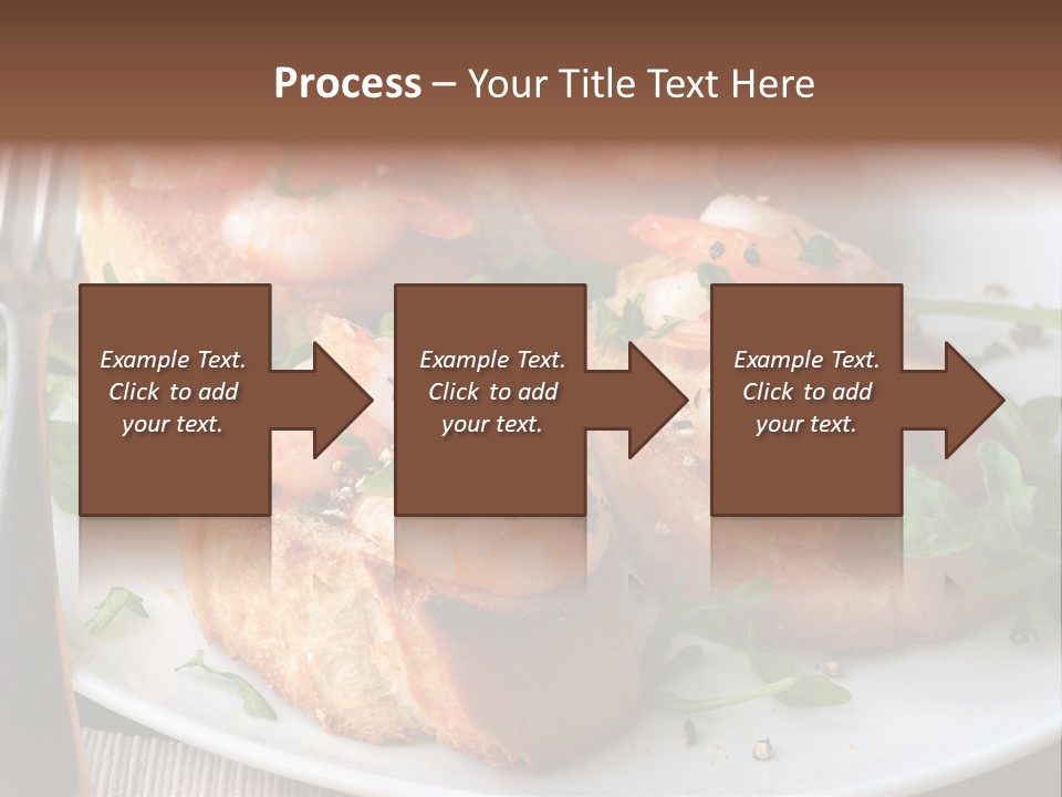 Seafood King Prawns Ready To Eat PowerPoint Template
