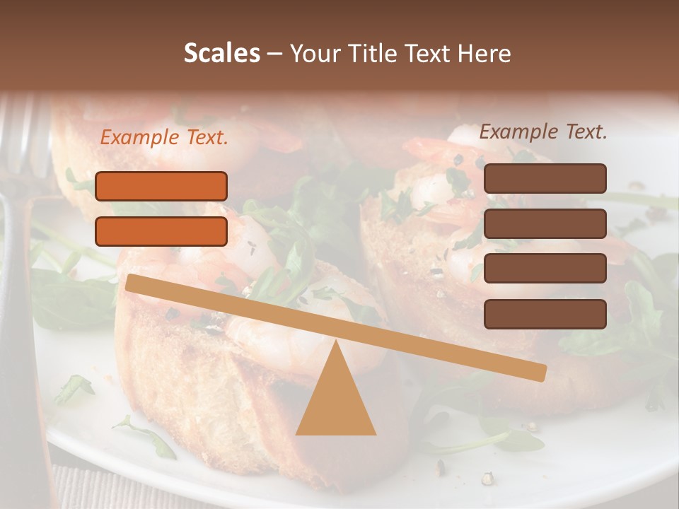 Seafood King Prawns Ready To Eat PowerPoint Template