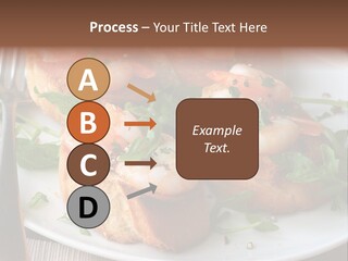 Seafood King Prawns Ready To Eat PowerPoint Template