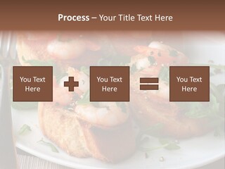 Seafood King Prawns Ready To Eat PowerPoint Template
