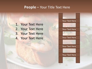 Seafood King Prawns Ready To Eat PowerPoint Template