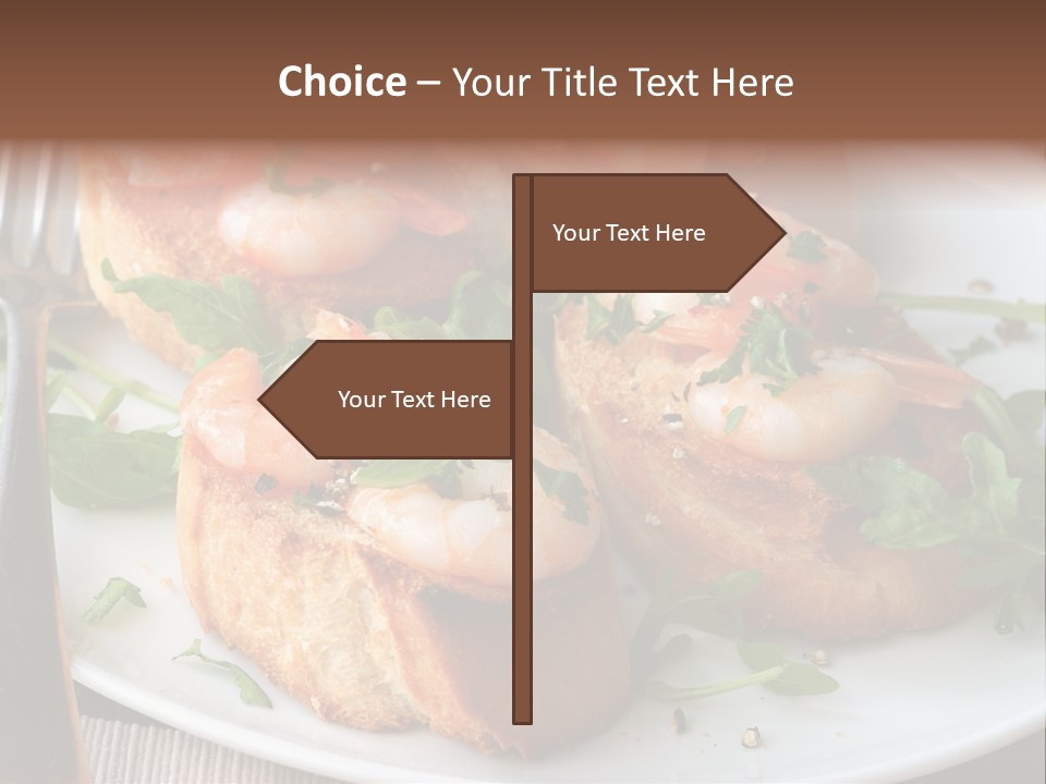 Seafood King Prawns Ready To Eat PowerPoint Template