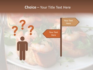 Seafood King Prawns Ready To Eat PowerPoint Template