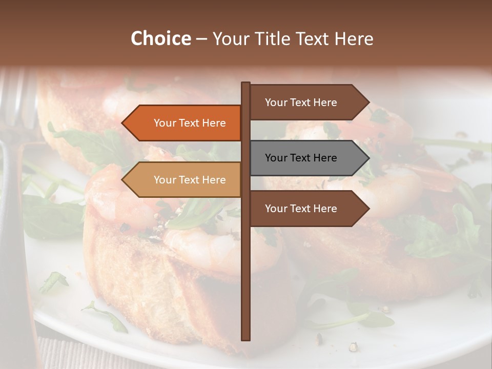 Seafood King Prawns Ready To Eat PowerPoint Template