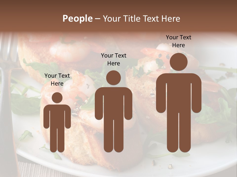 Seafood King Prawns Ready To Eat PowerPoint Template