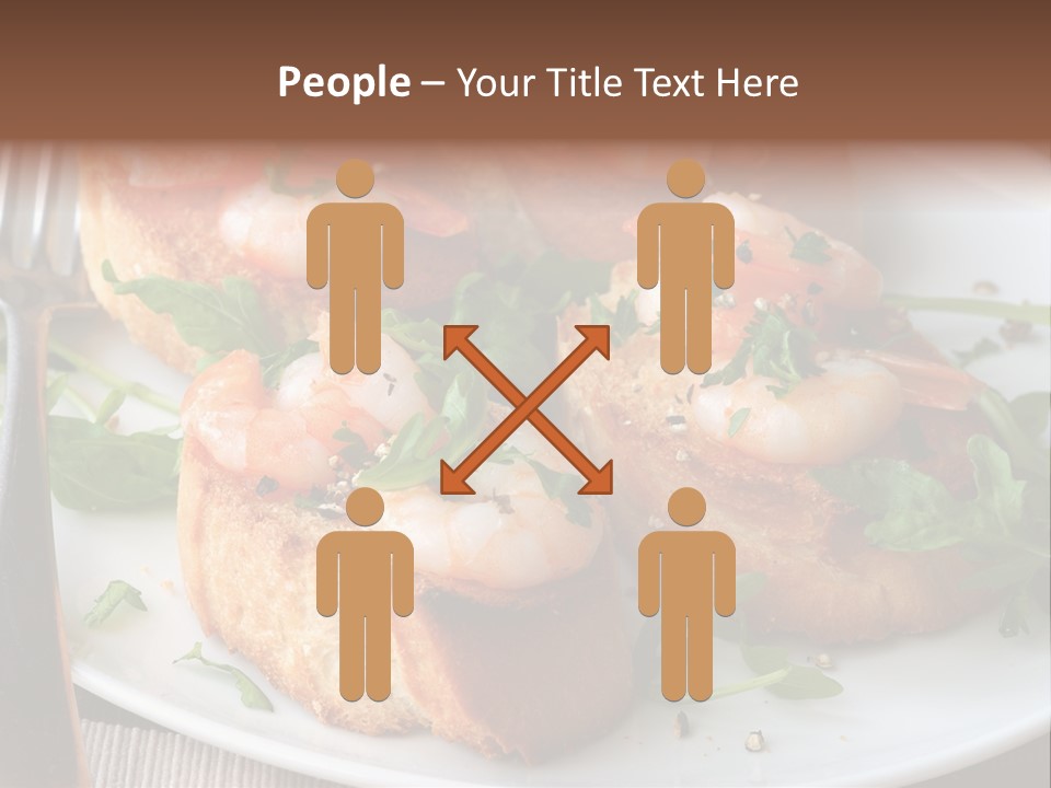 Seafood King Prawns Ready To Eat PowerPoint Template