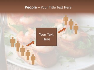 Seafood King Prawns Ready To Eat PowerPoint Template