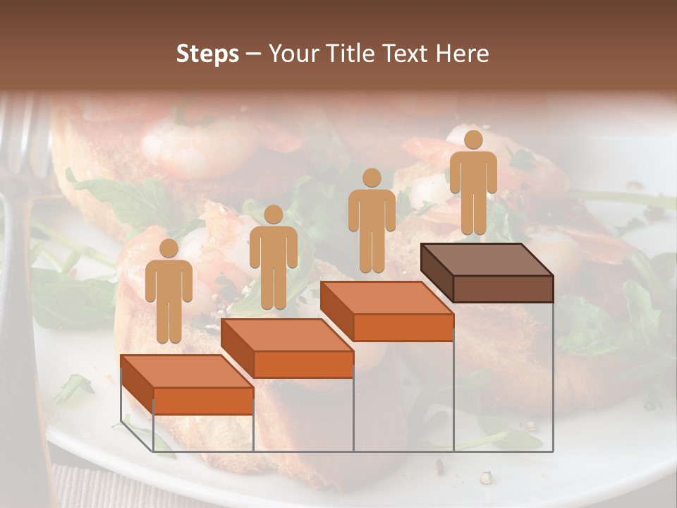 Seafood King Prawns Ready To Eat PowerPoint Template