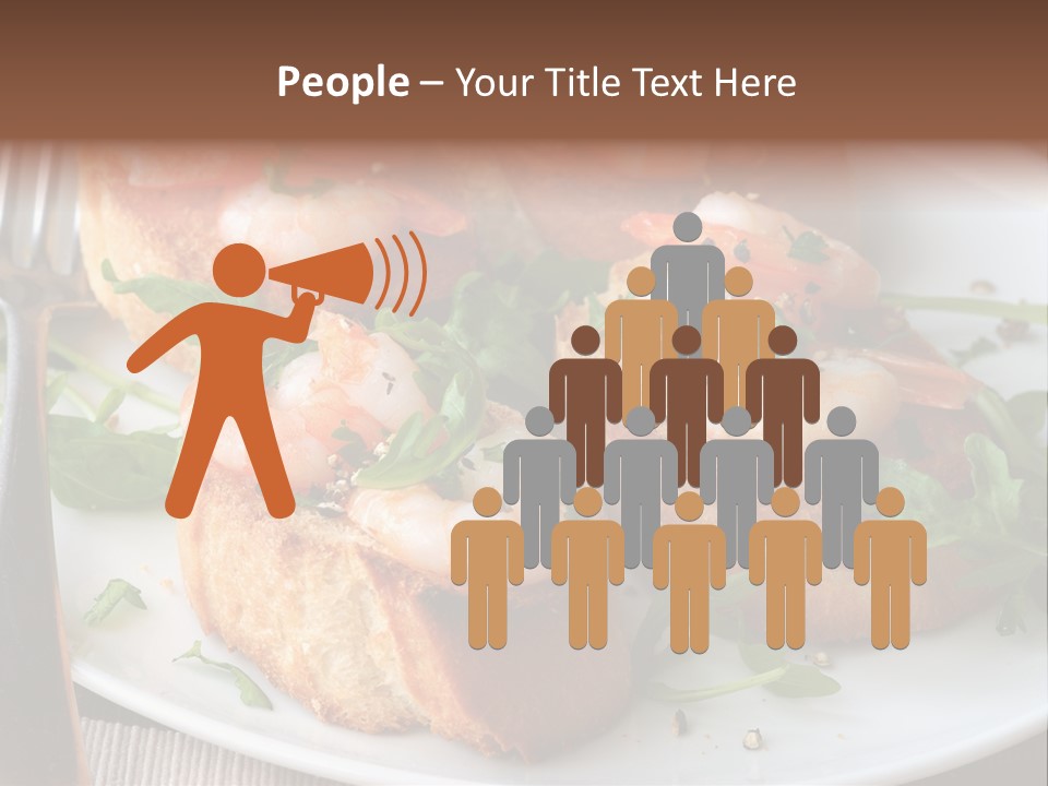 Seafood King Prawns Ready To Eat PowerPoint Template