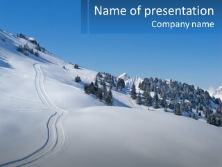 Buried Snowy Air PowerPoint Template