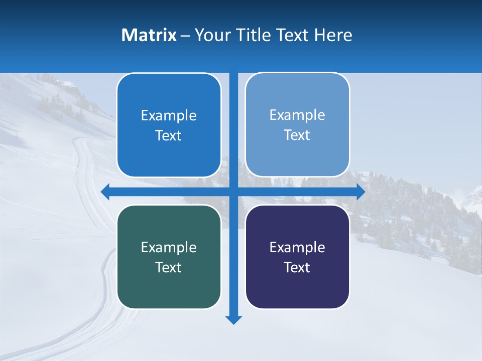 Buried Snowy Air PowerPoint Template
