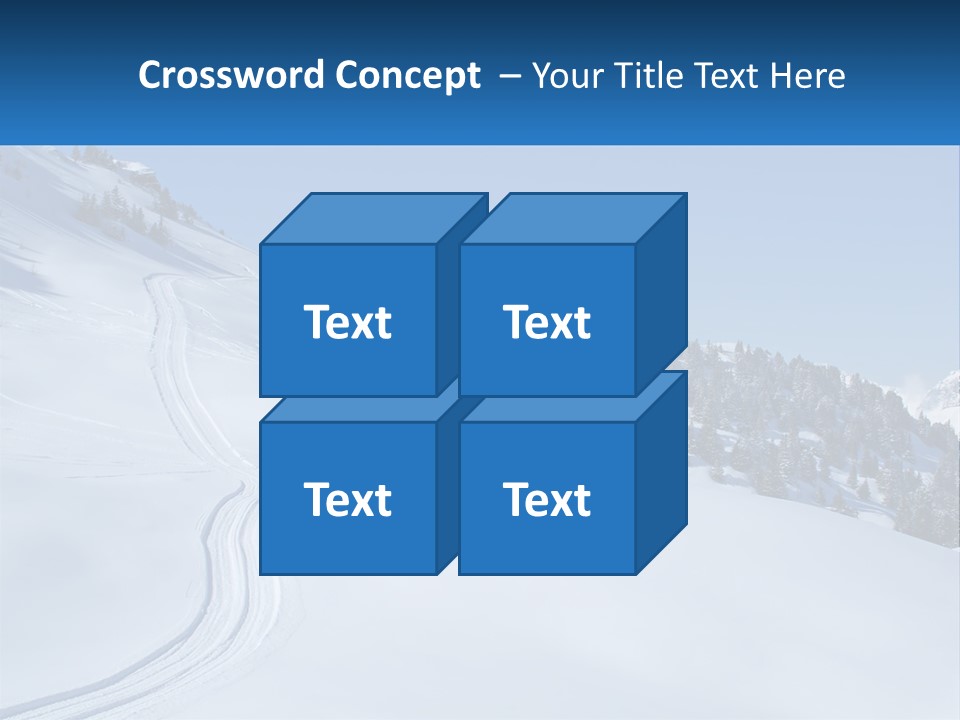 Buried Snowy Air PowerPoint Template