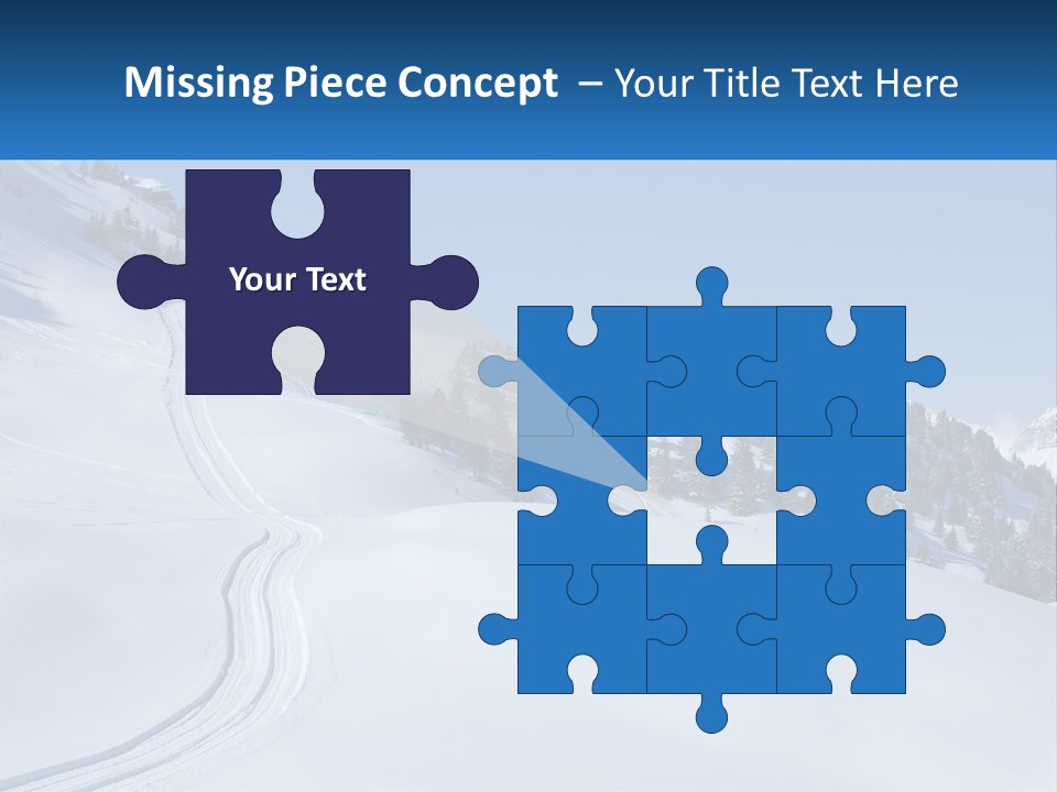 Buried Snowy Air PowerPoint Template