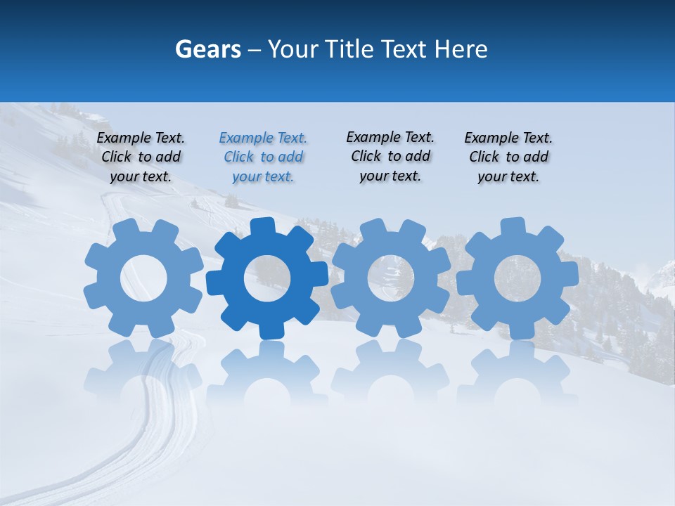 Buried Snowy Air PowerPoint Template