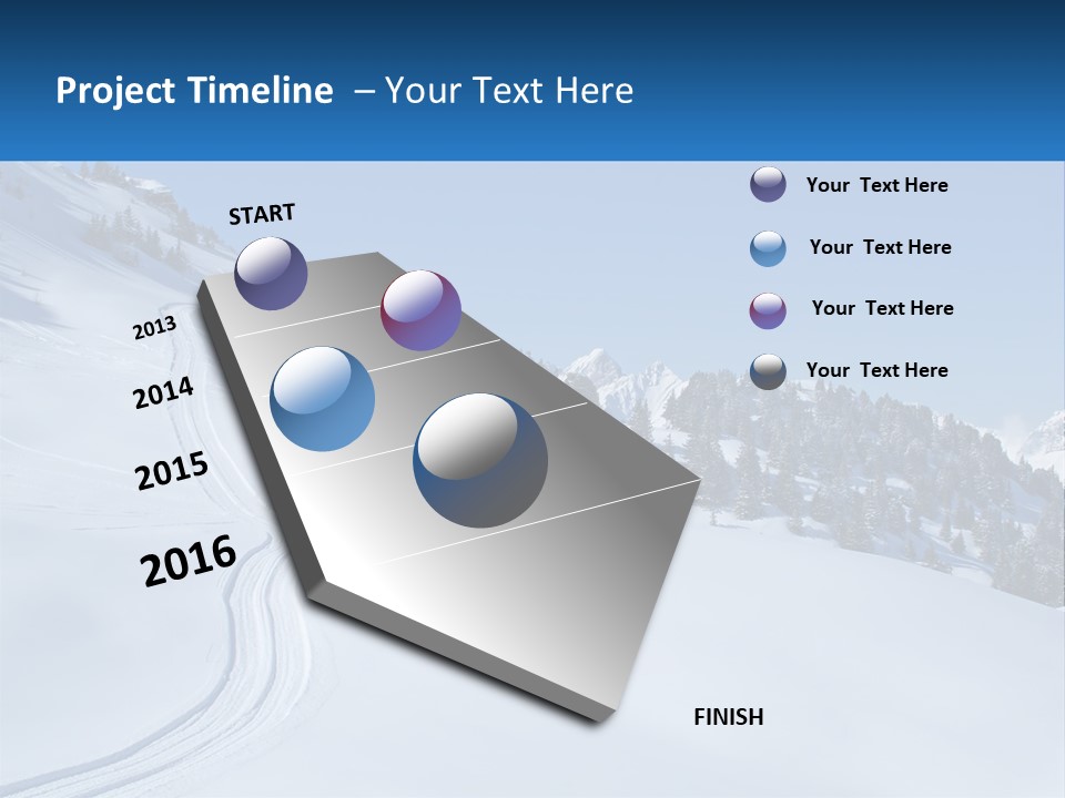 Buried Snowy Air PowerPoint Template