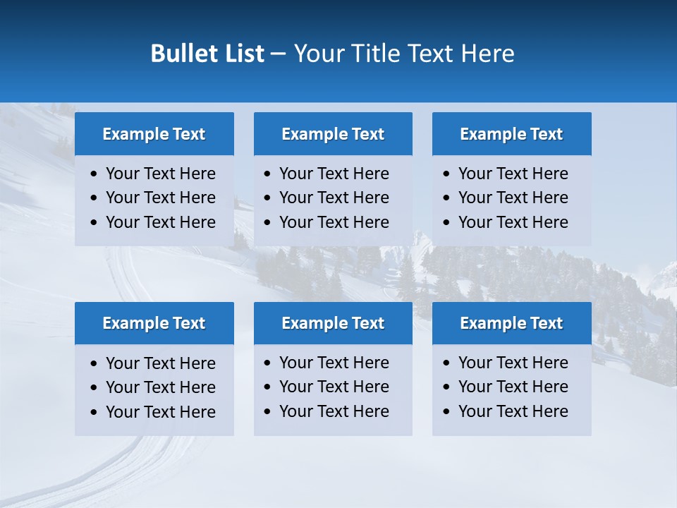 Buried Snowy Air PowerPoint Template
