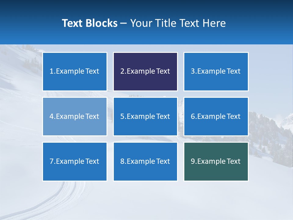Buried Snowy Air PowerPoint Template