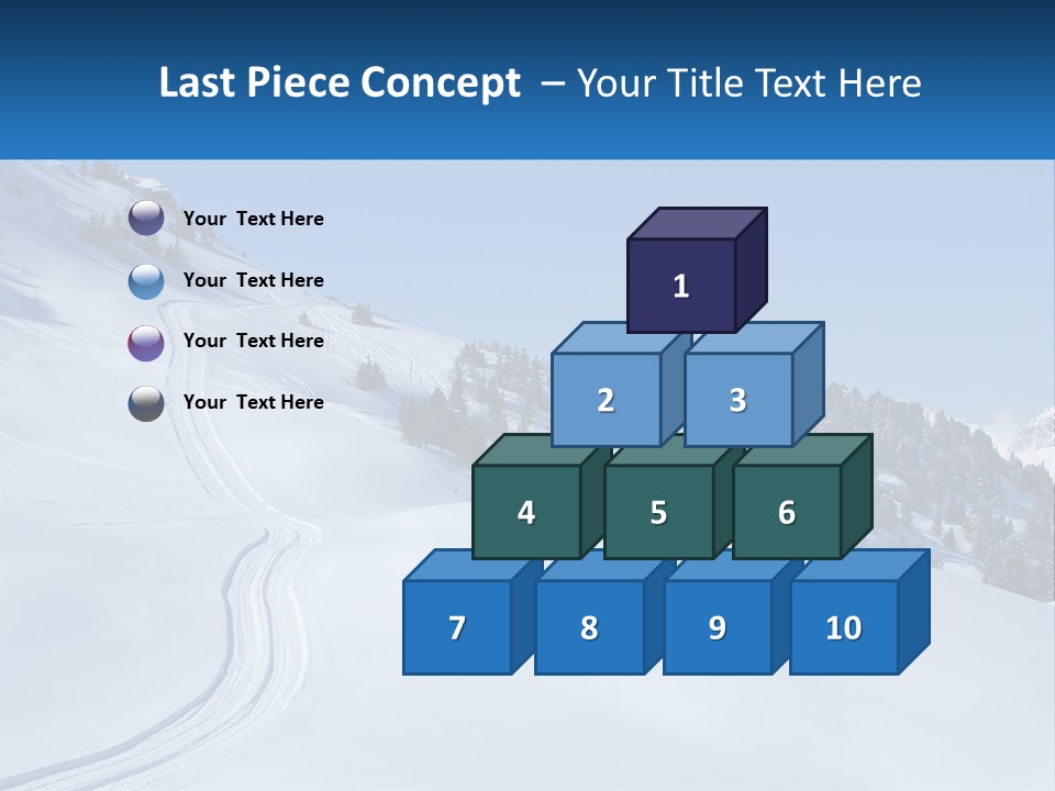 Buried Snowy Air PowerPoint Template