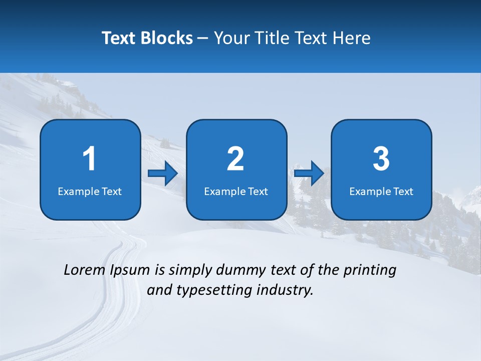 Buried Snowy Air PowerPoint Template