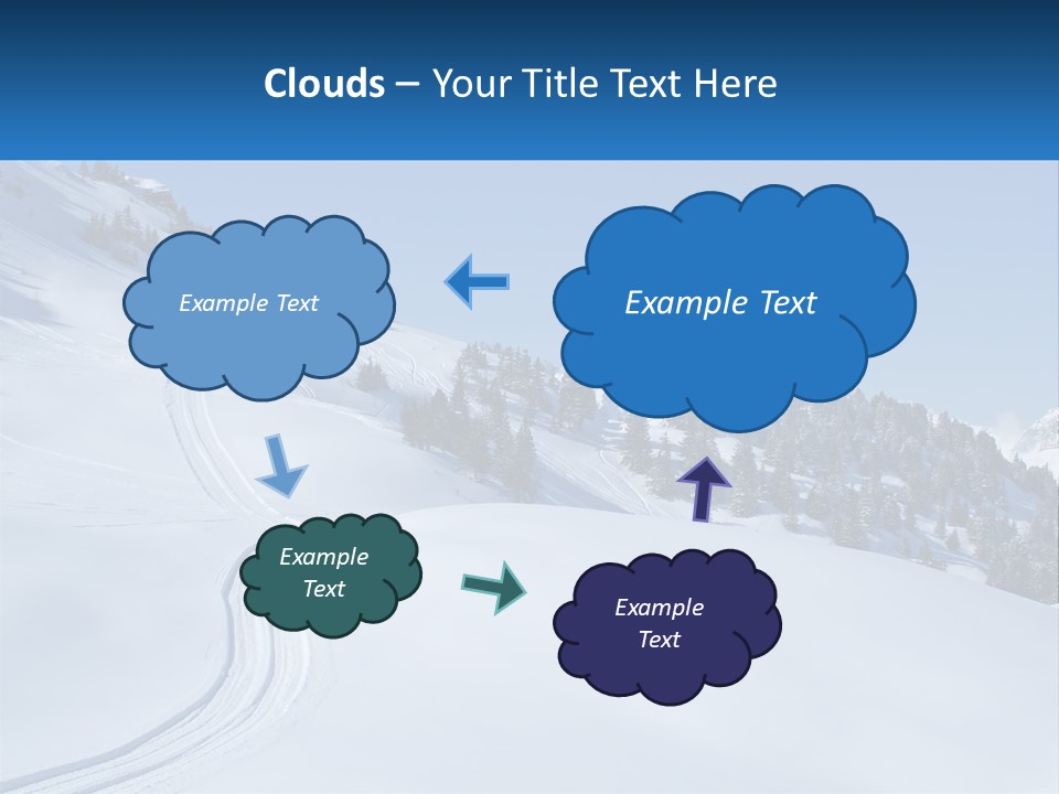 Buried Snowy Air PowerPoint Template