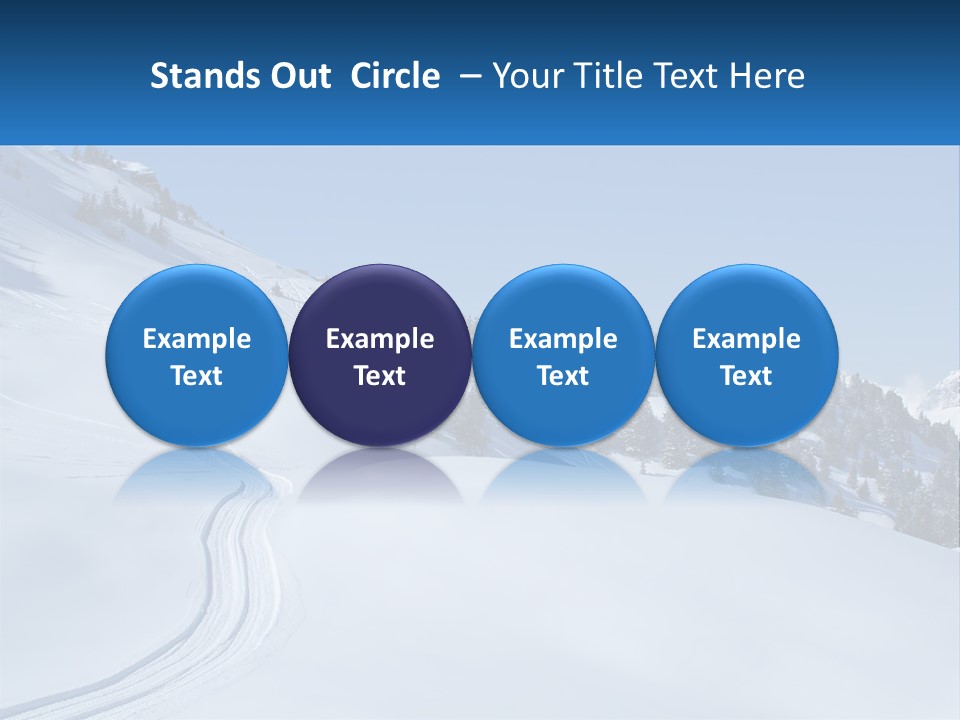 Buried Snowy Air PowerPoint Template