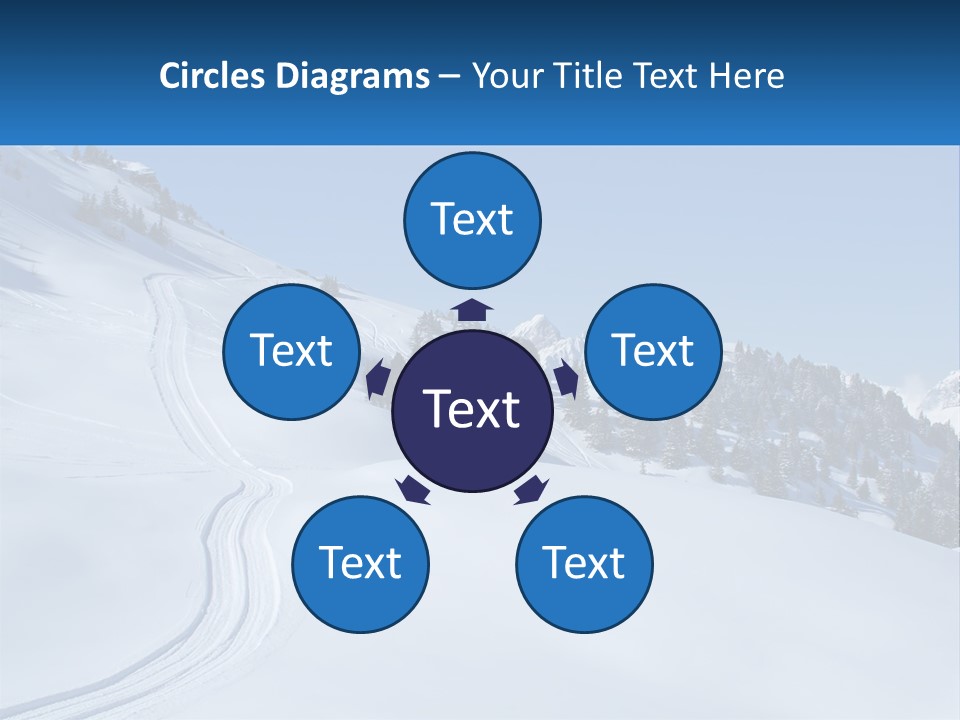 Buried Snowy Air PowerPoint Template