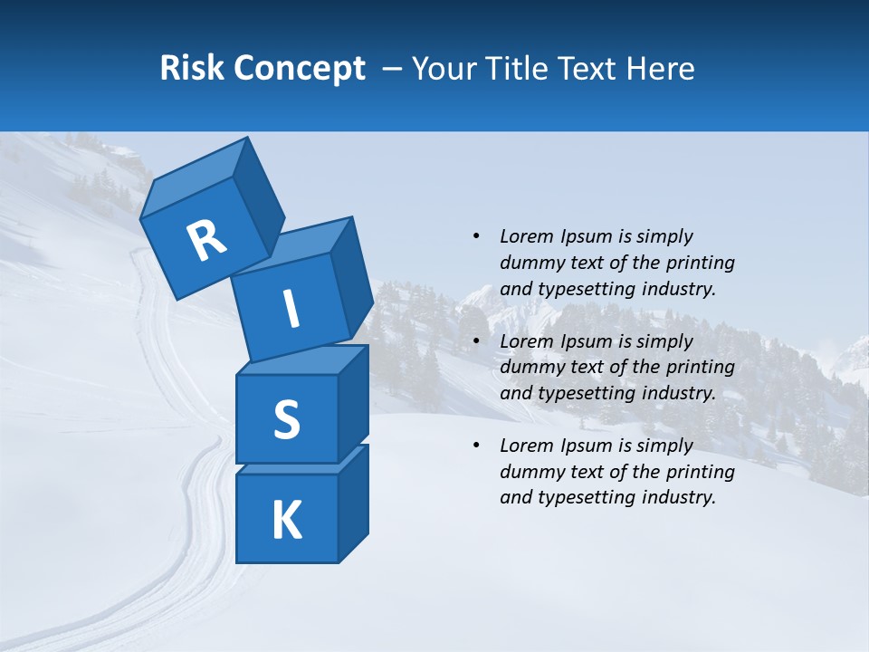 Buried Snowy Air PowerPoint Template