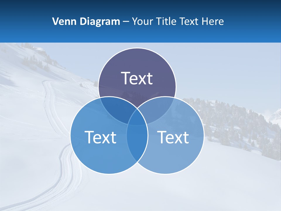 Buried Snowy Air PowerPoint Template