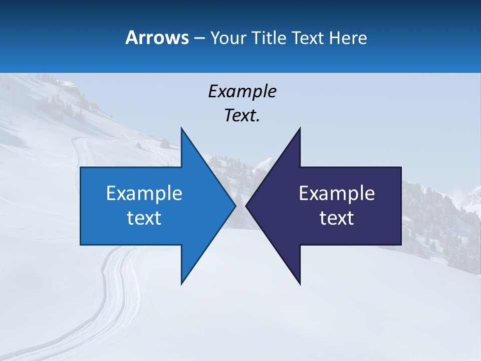 Buried Snowy Air PowerPoint Template