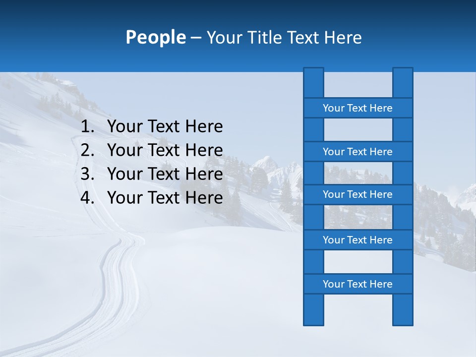 Buried Snowy Air PowerPoint Template
