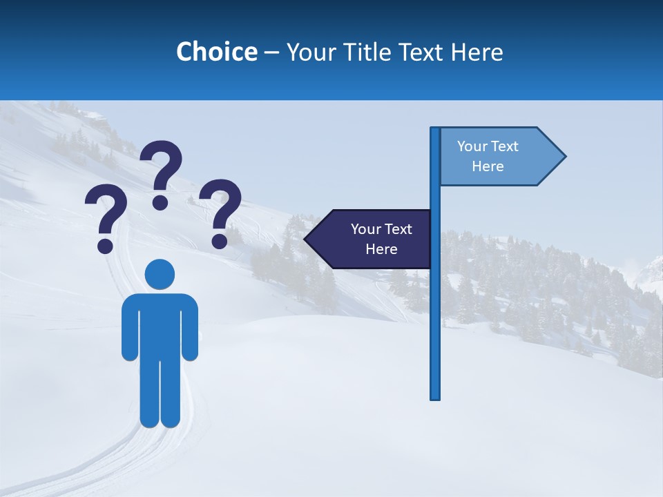 Buried Snowy Air PowerPoint Template