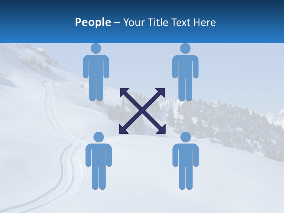 Buried Snowy Air PowerPoint Template