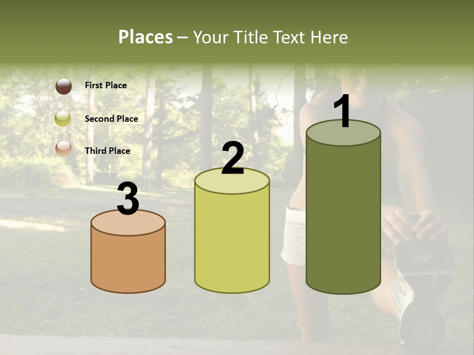 Practice Marathon Female PowerPoint Template