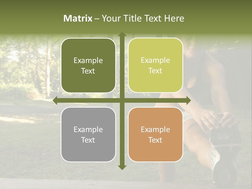 Practice Marathon Female PowerPoint Template