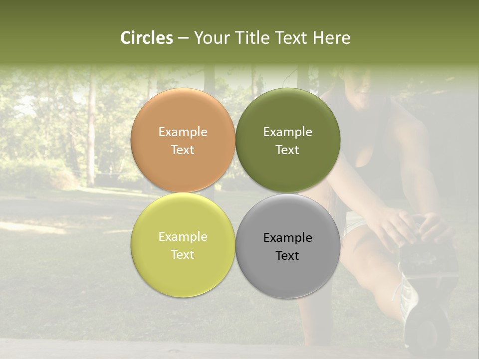 Practice Marathon Female PowerPoint Template