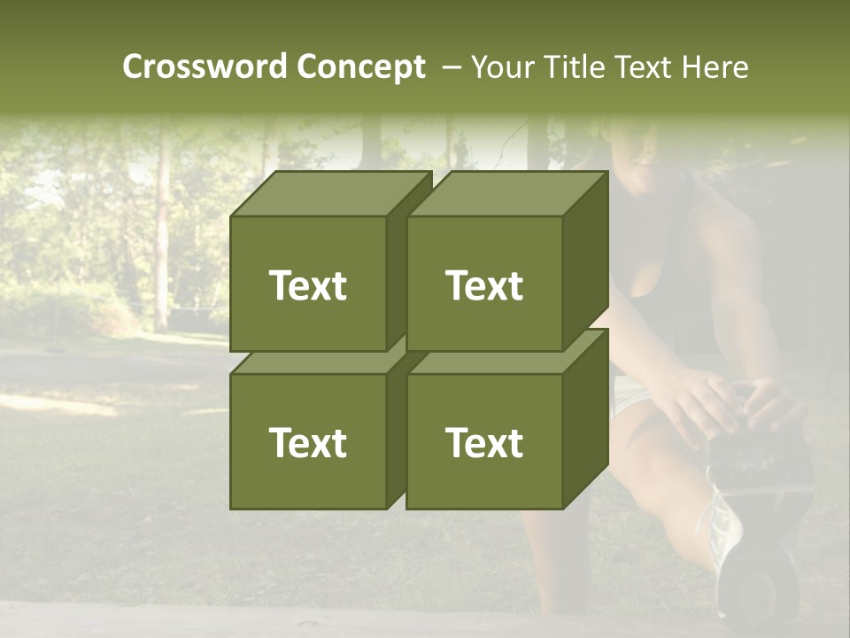 Practice Marathon Female PowerPoint Template